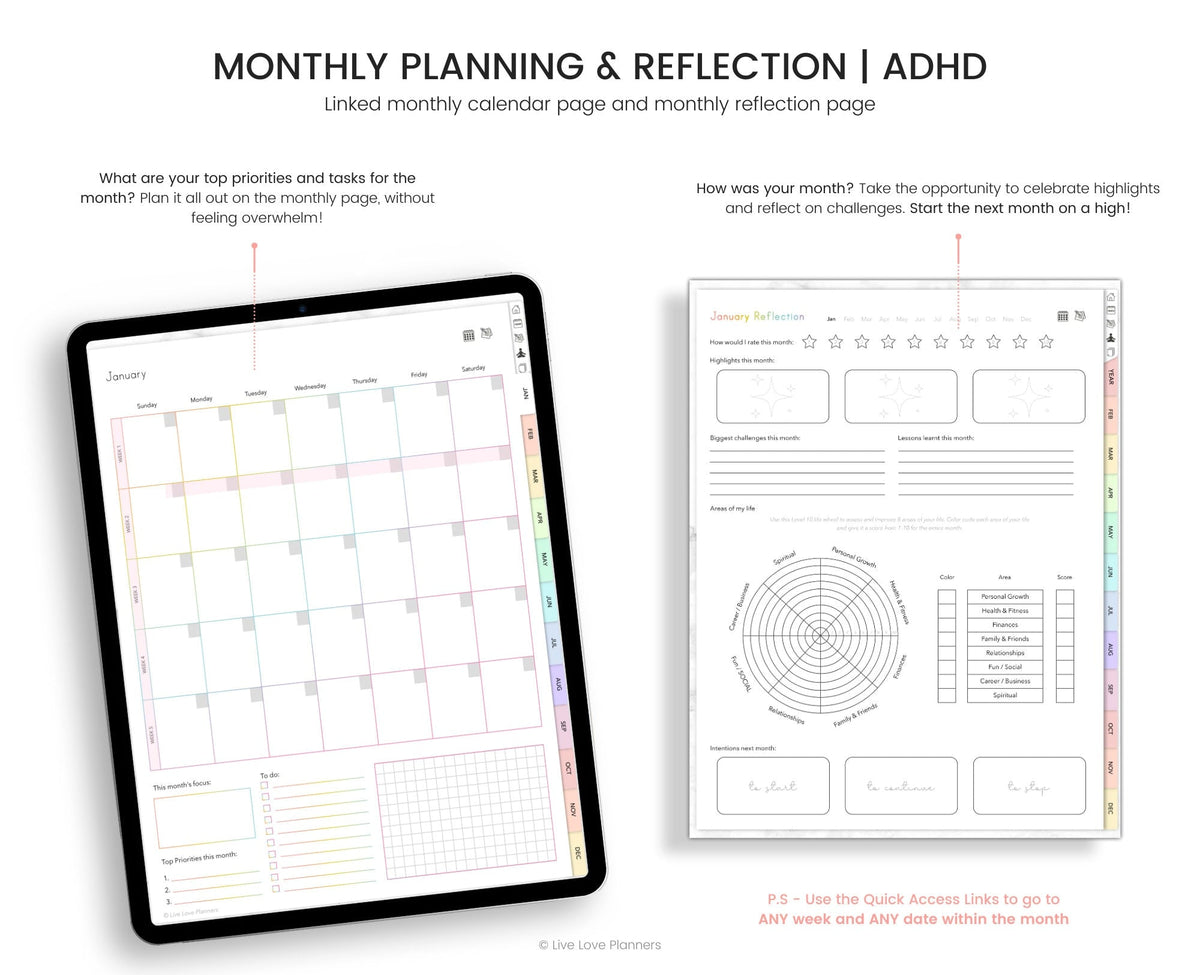 ADHD Digital Planner for Adults