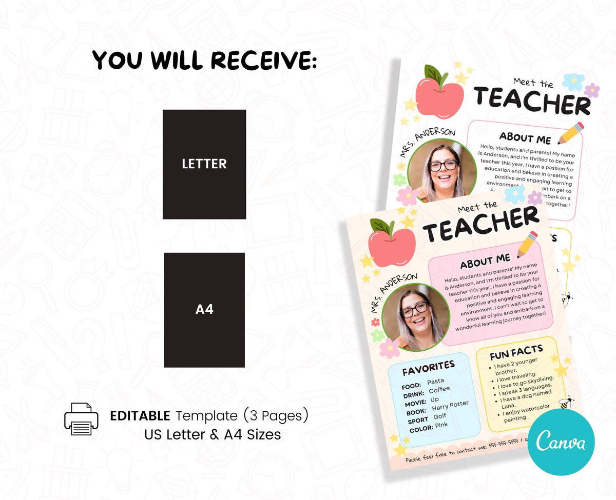 Meet the Teacher Template