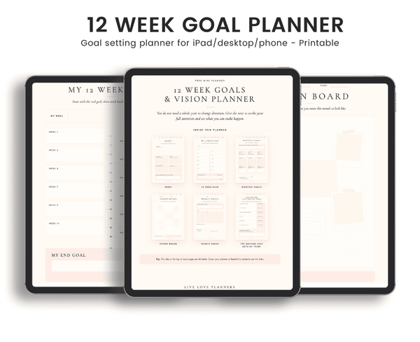 12 Week Goal Planner