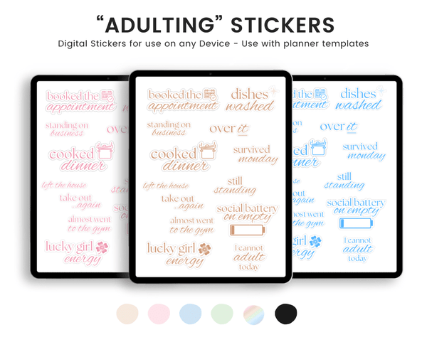 Adulting Stickers