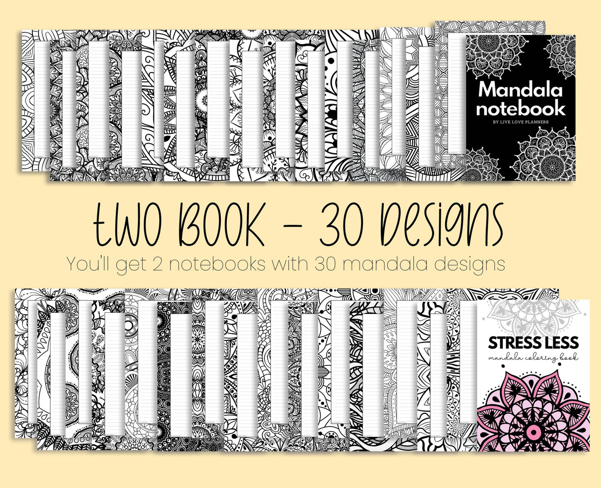 Mandala Coloring Notebook: Stress Relief Designs (PDF)