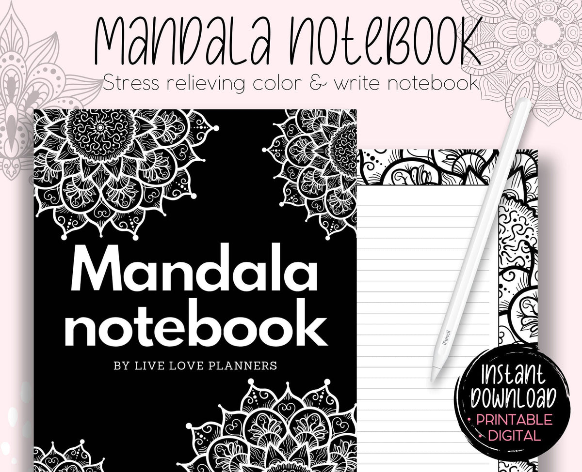 Mandala Coloring Notebook: Stress Relief Designs (PDF)