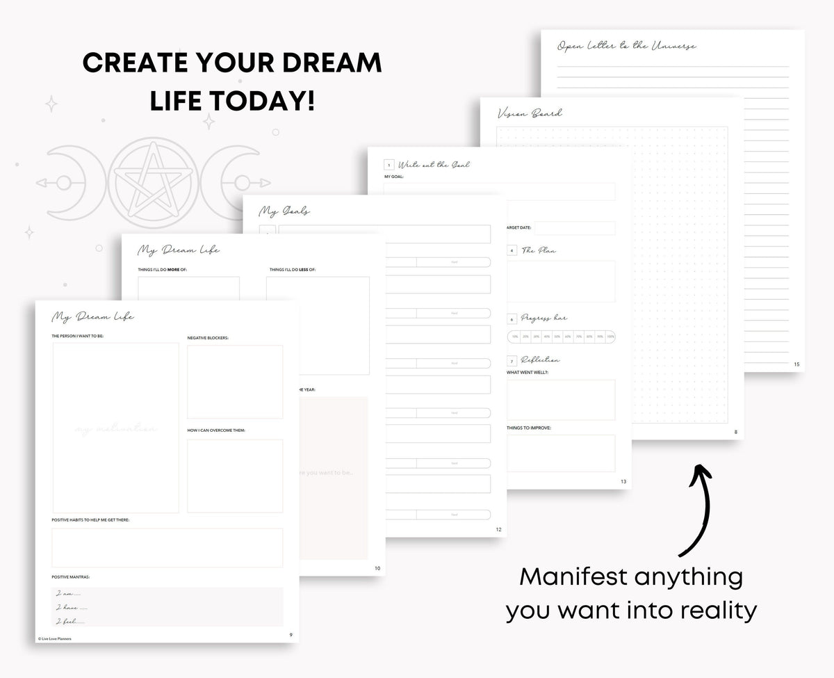 Manifestation Journal Printable