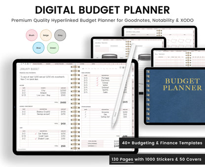 Digital Budget Planner: Finance Tracker for GoodNotes (Digital Download)