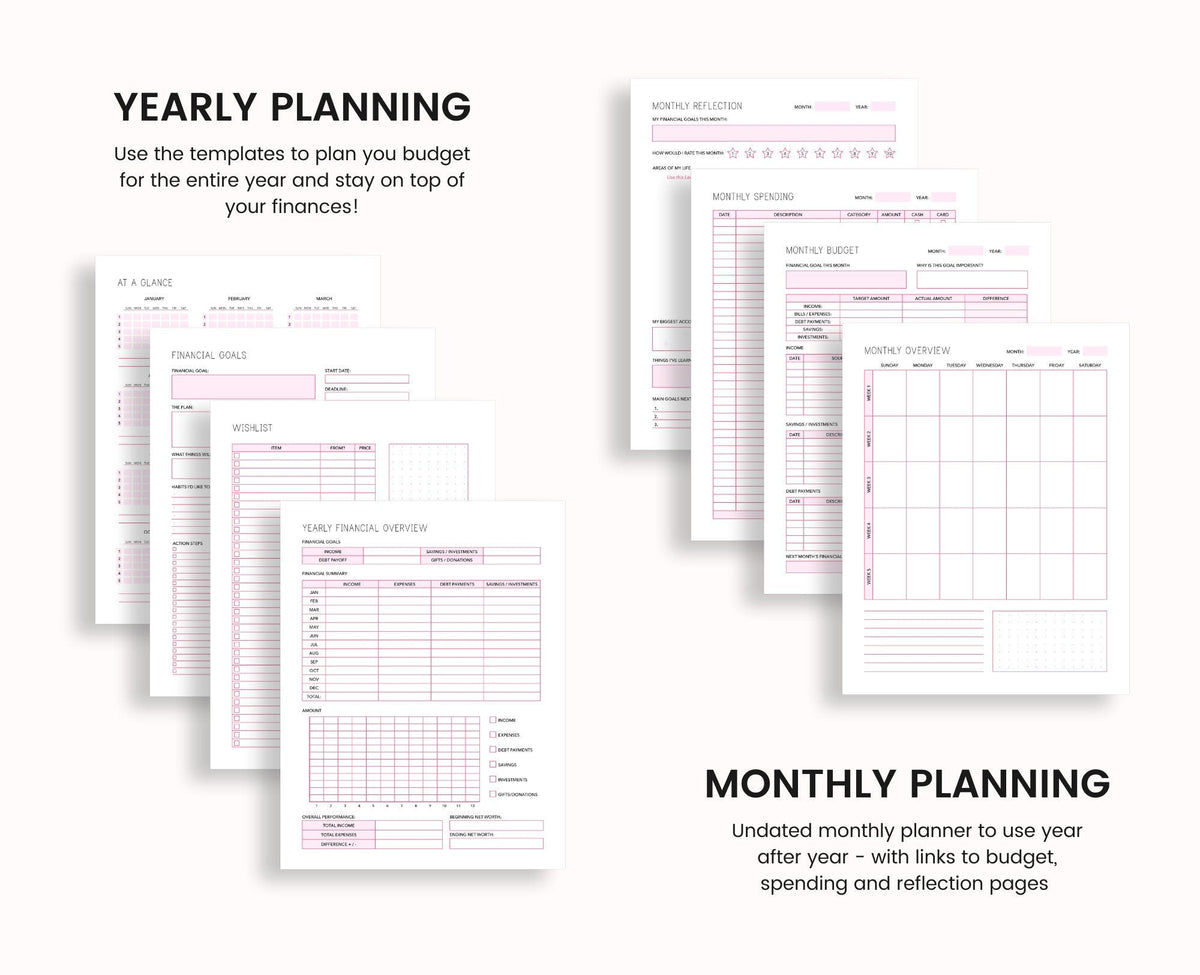 Printable Budget Planner: Finance Tracker