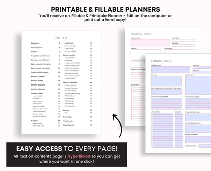 Printable Budget Planner: Finance Tracker