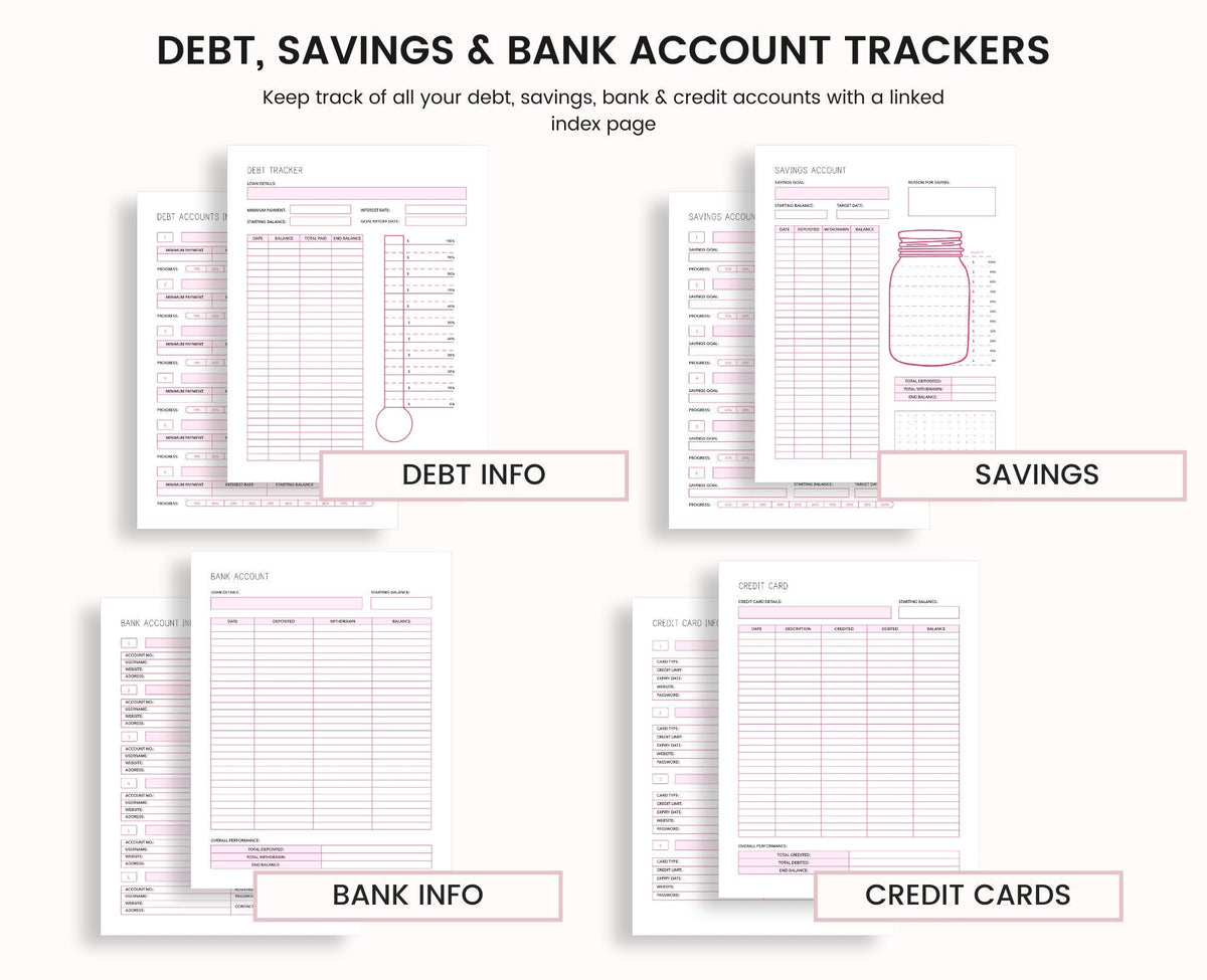 Printable Budget Planner: Finance Tracker
