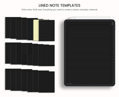 Dark Mode Digital Notebook