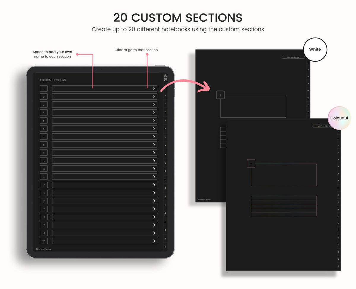 Dark Mode Digital Notebook