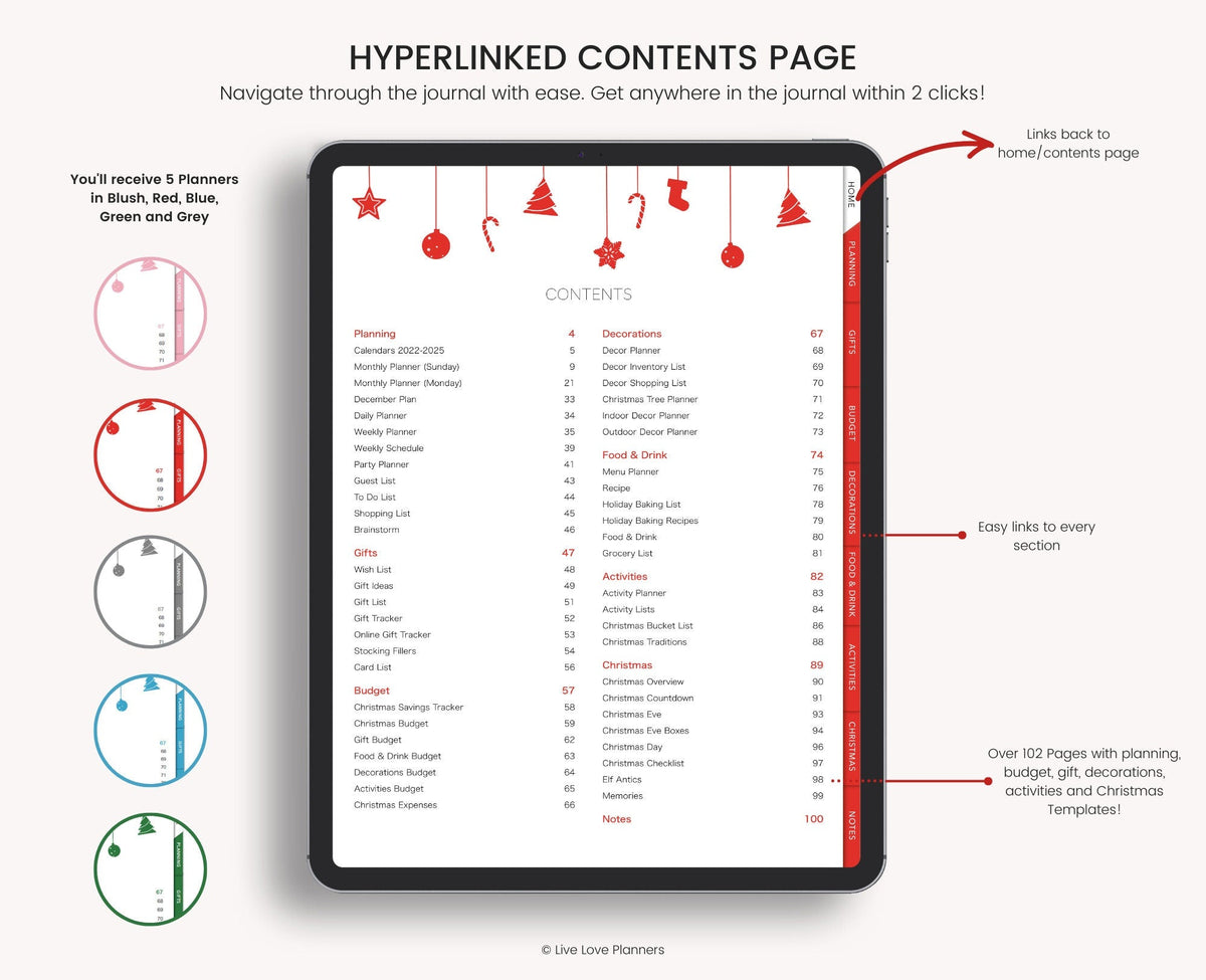 Christmas Digital and Printable Planner