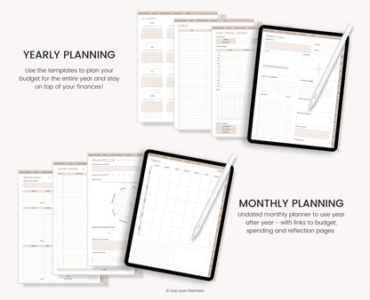 Boho Digital Budget Planner: Finance Tracker for GoodNotes (Portrait)