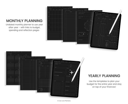 Dark Mode Digital Budget Planner