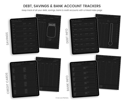 Dark Mode Digital Budget Planner
