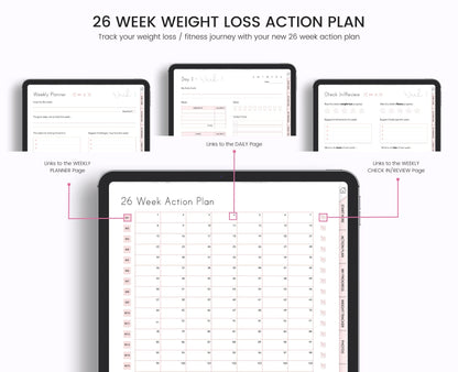 Digital Weight Loss Journal: Health & Fitness Planner (iPad/Tablet)