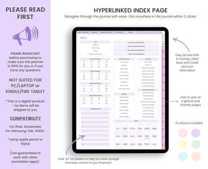 Pastel Paycheck Budget Planner: Digital Finance Templates (Goodnotes