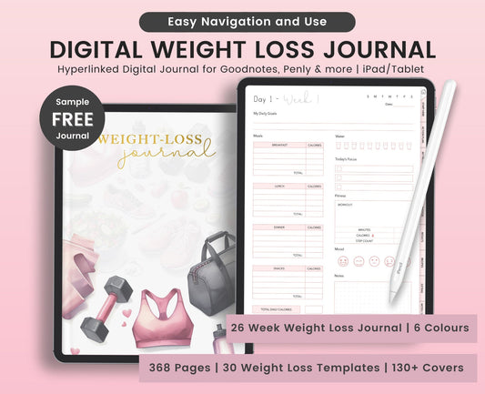 Digital Weight Loss Journal: Health & Fitness Planner (iPad/Tablet)