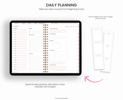 Undated Digital Planner Goodnotes