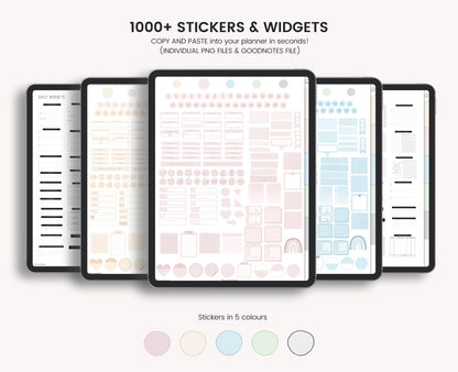 Hyperlinked Digital Daily Journal: 8 Note Templates for Goodnotes (Digital Download)