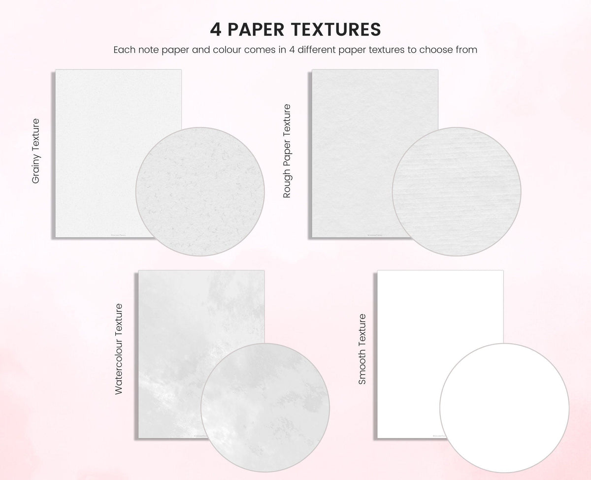 Digital Note Paper Templates: Lined