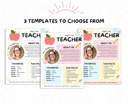 Meet the Teacher Template
