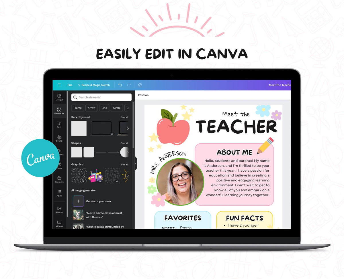 Meet the Teacher Template
