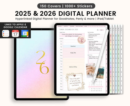 2025-2026 Digital Planner: Hyperlinked