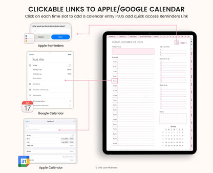 2025-2026 Digital Planner: Hyperlinked