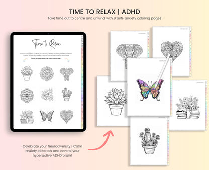 2025 ADHD Digital Planner: Daily