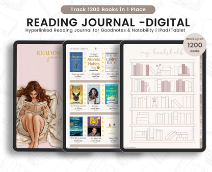 Digital Reading Journal: Book Tracker for Goodnotes