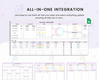 Google Sheets Task Tracker