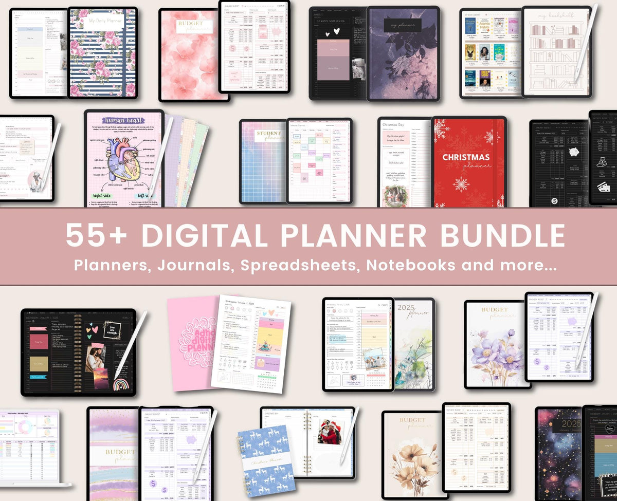 Ultimate Digital Planner Vault: 55+ Journals
