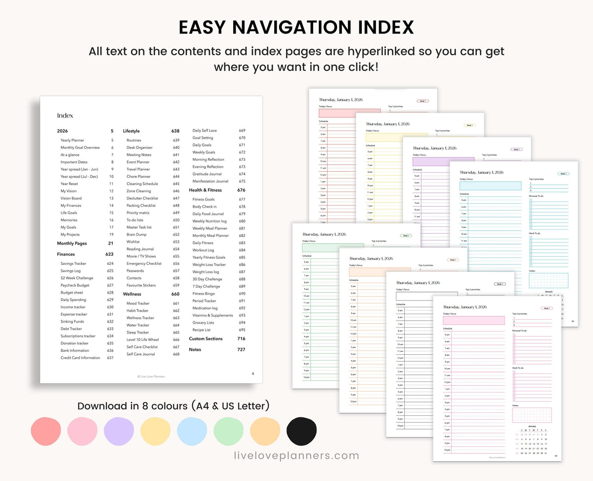 2026 Printable Planner