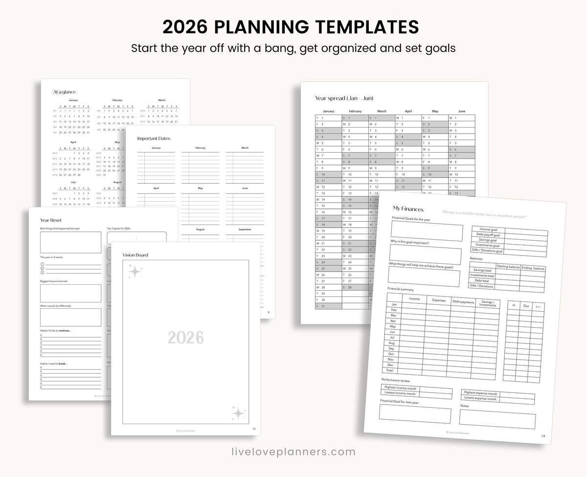 2026 Printable Planner