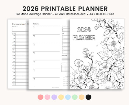 2026 Printable Planner