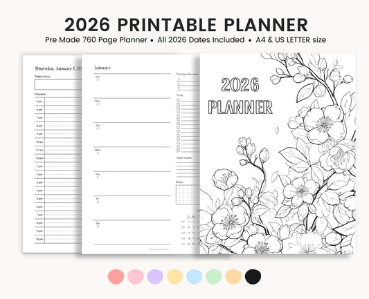 2026 Printable Planner