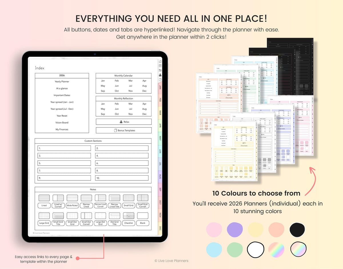 ADHD Digital Planner 2026