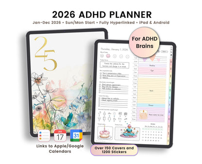 ADHD Digital Planner 2026