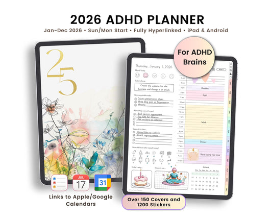 ADHD Digital Planner 2026