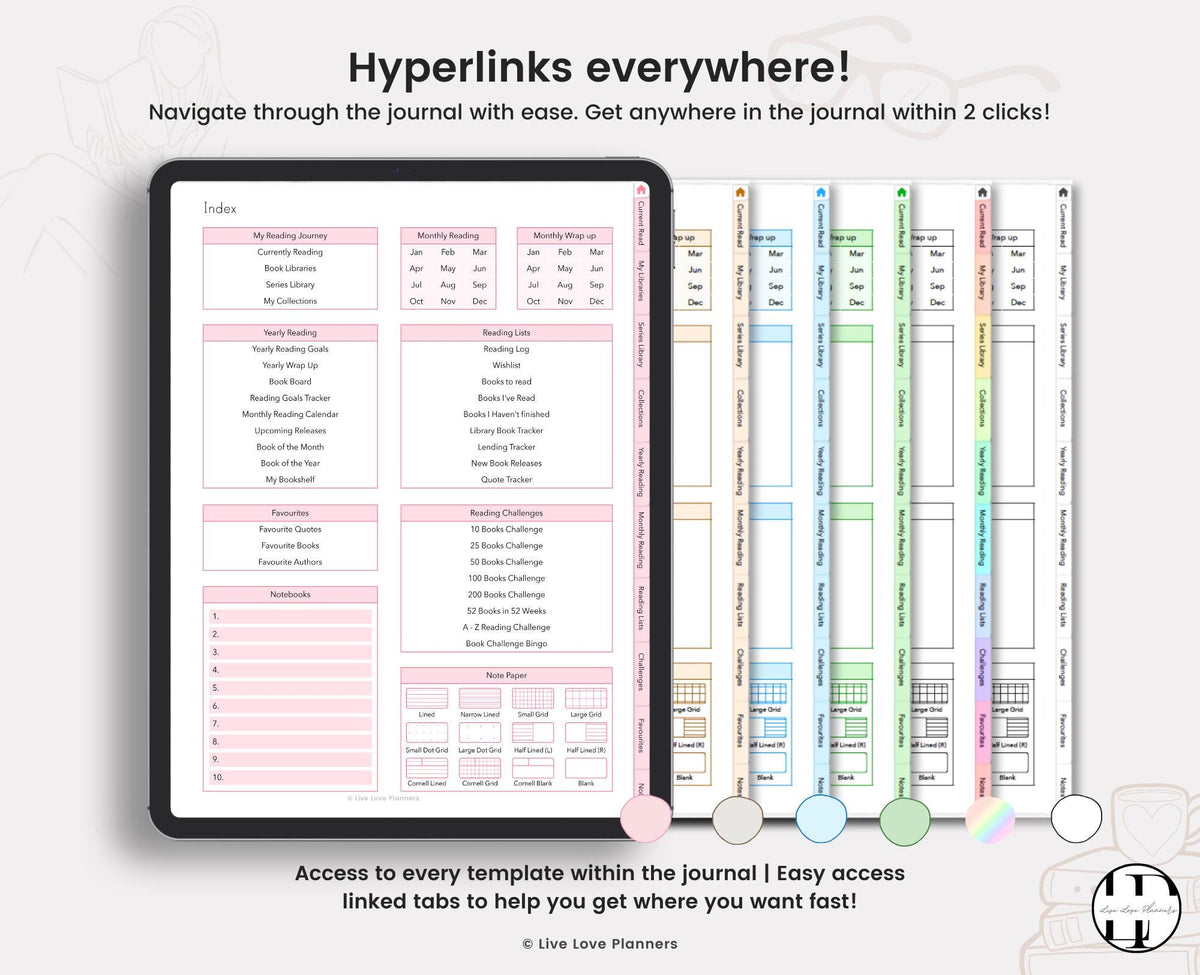 Digital Reading Journal & Book Tracker