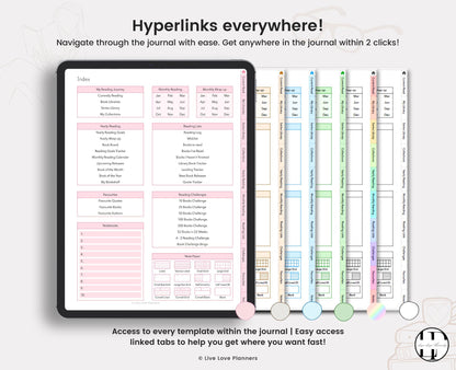 Digital Reading Journal & Book Tracker