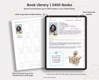 Digital Reading Journal & Book Tracker