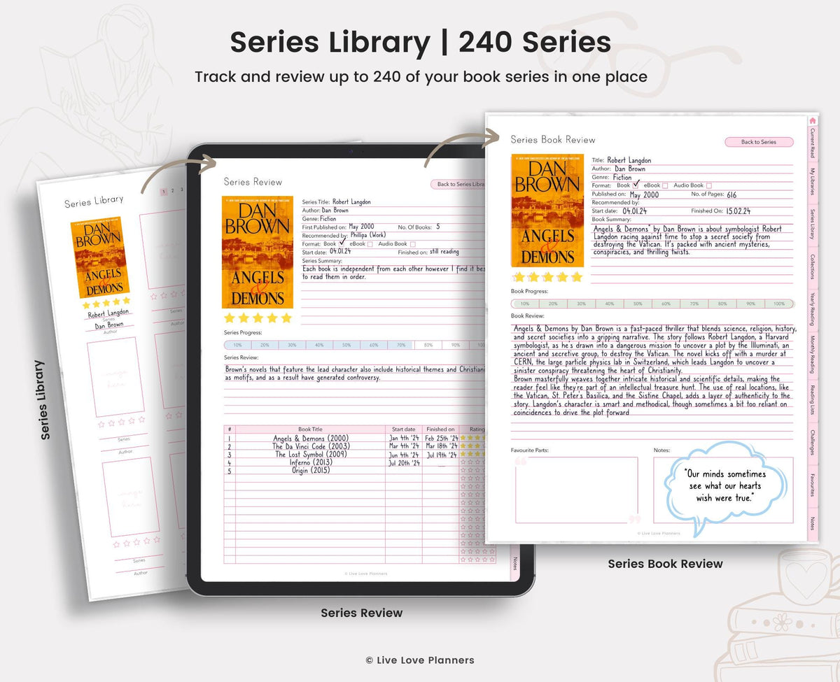 Digital Reading Journal & Book Tracker