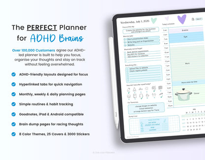 ADHD Digital Planner 2026 & 2027