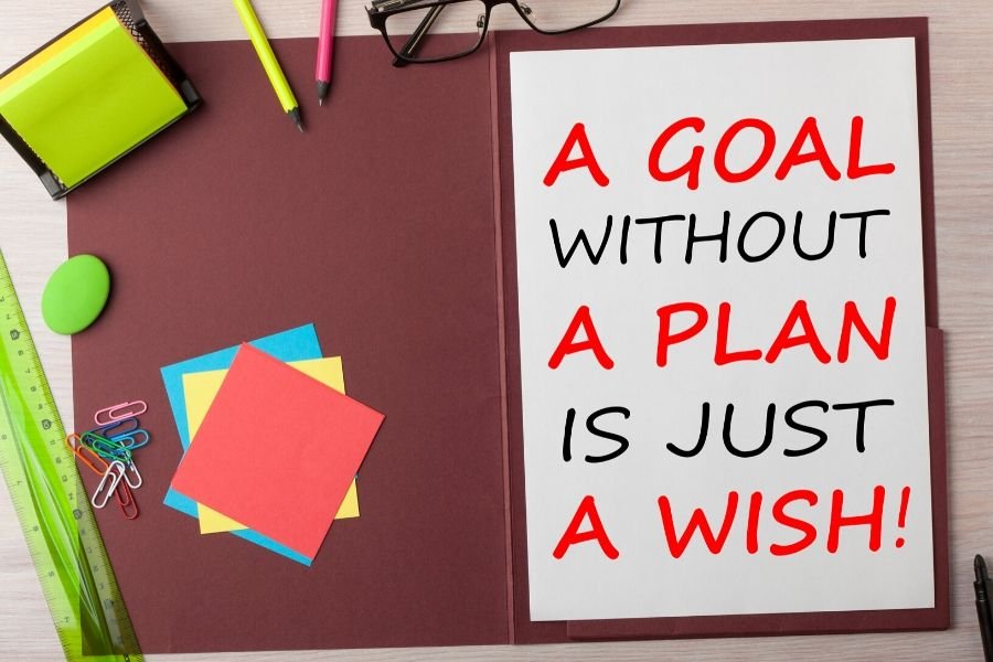 goal without a plan is just a wish, set goals and achieve them this year reach your goals life of your dreams