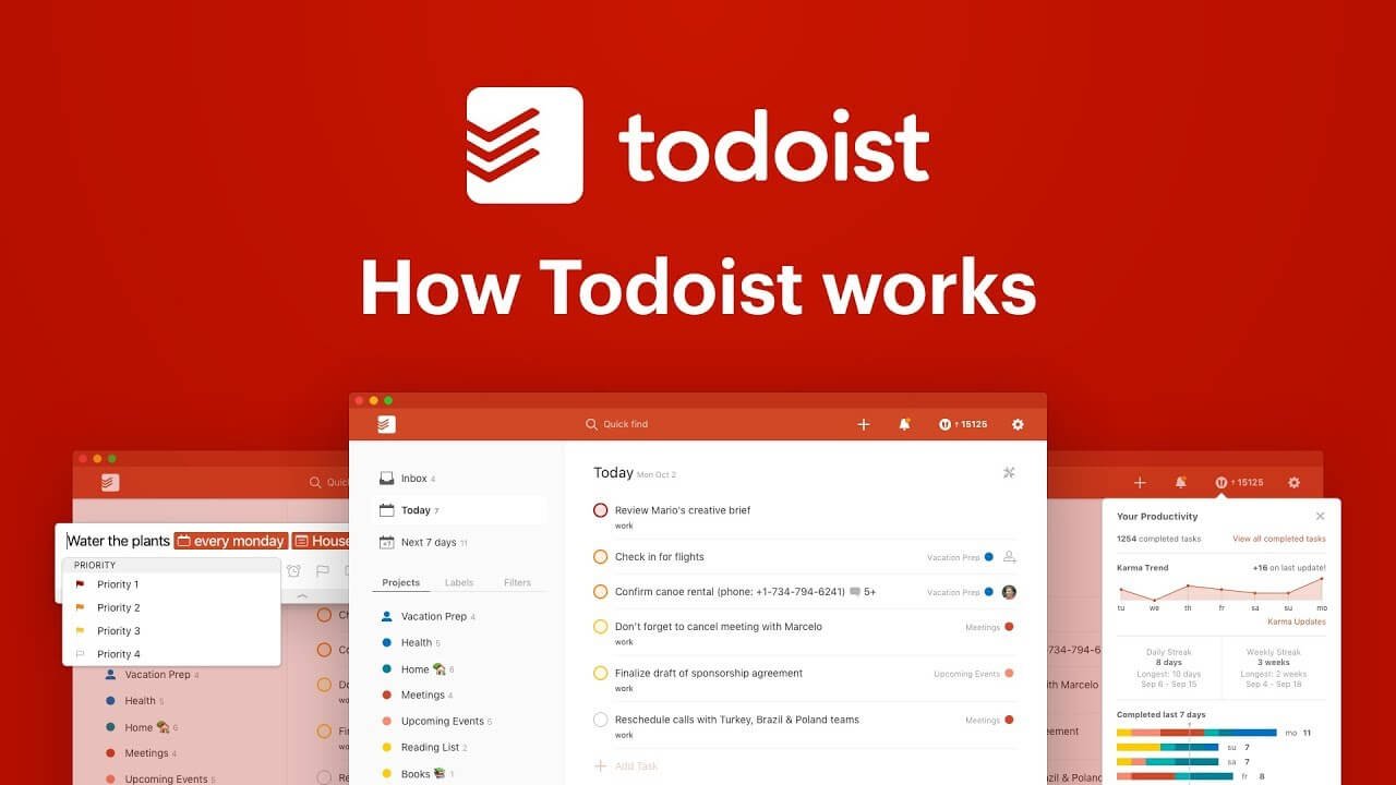 todoist is an app you can use to get things (everything) done