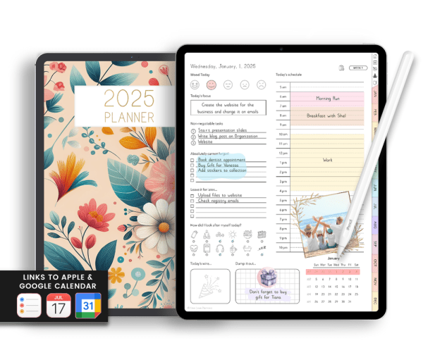 ADHD Digital Planner for iPad, Goodnotes + Android. Adult ADHD daily planner, ADHD Journal (2)