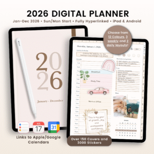 2026 digital planner portrait, digital planner for 2025 and 2026, 2026 planner, 2025 planner, planner for 2026, digital planning