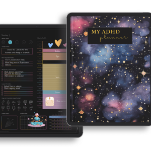 ADHD Dark Mode Planner Undated