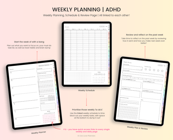 2025 ADHD Digital Planner - Image 5