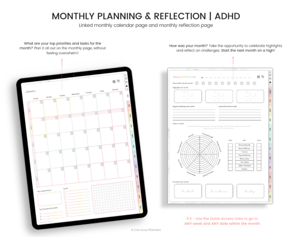ADHD Digital Planner - Undated - Image 5